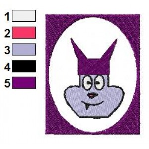Chowder Face Logo Embroidery Design